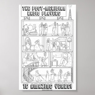 Póster poster del 15º aniversario del B/W