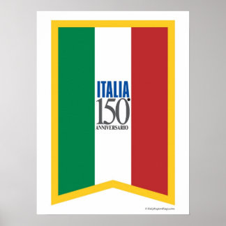 Póster Poster del 150 aniversario de Italia