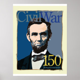 Póster Poster del 150 aniversario de la Guerra Civil de A
