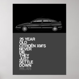 Póster Poster del 25º aniversario de Citroen XM