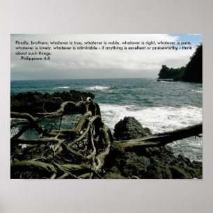 Póster Poster del 4:8 de los filipenses