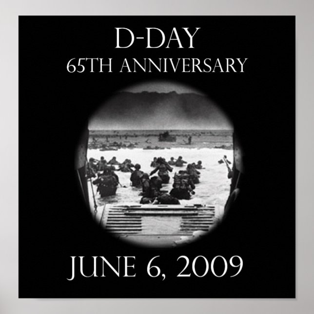 Póster Poster del 65º aniversario del Día D (Frente)