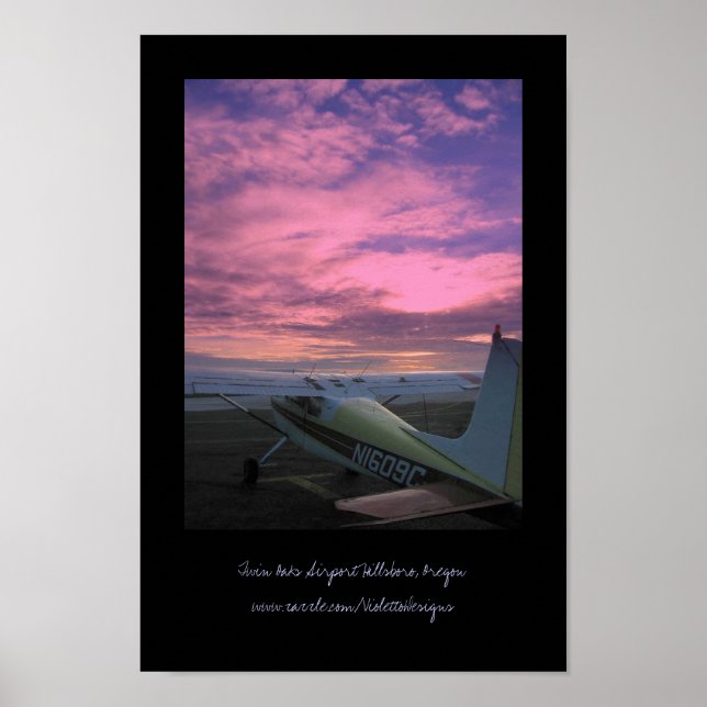 Póster Poster del Aeropuerto Twin Oaks (Frente)