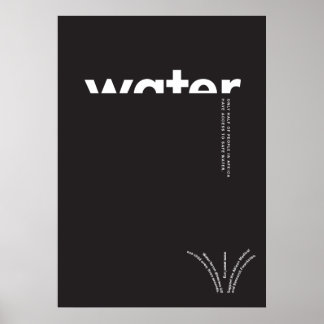 Póster Poster del agua en África