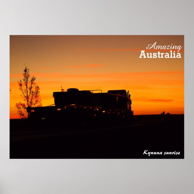 Póster Poster del amanecer de Kynuna (Frente)
