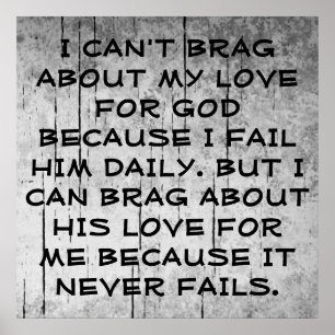 Póster Poster del amor de dios