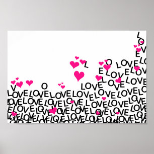 Póster Poster del amor del el día de San Valentín