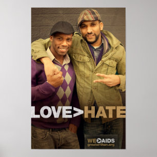 Póster Poster del AMOR > del ODIO