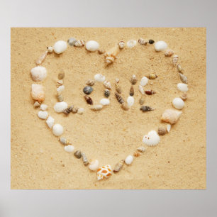 Póster Poster del amor del Seashell