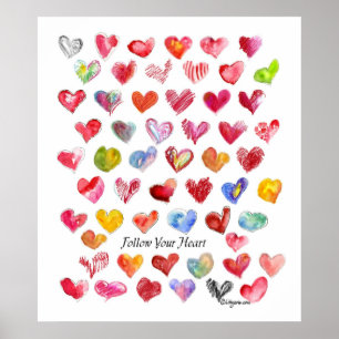 Póster Poster del amor - siga su corazón