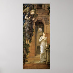 Póster Poster del ángel del anuncio CC0433 de Burne-Jone