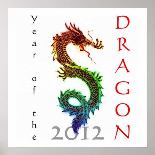 Póster Poster del año del dragón 2012 (Frente)