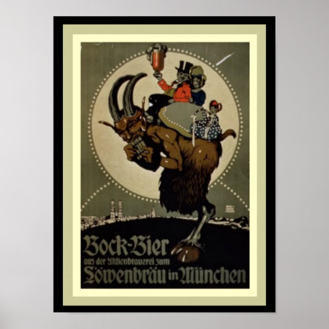 Póster Poster del anuncio de cerveza Lowenbrau Bock 12 x  (Frente)