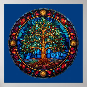 Póster Poster del árbol de la vida