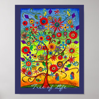 Póster Poster del árbol de la vida