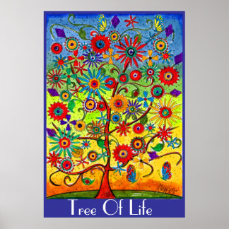 Póster Poster del árbol de la vida