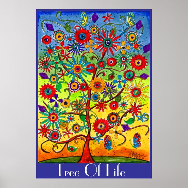 Póster Poster del árbol de la vida (Frente)