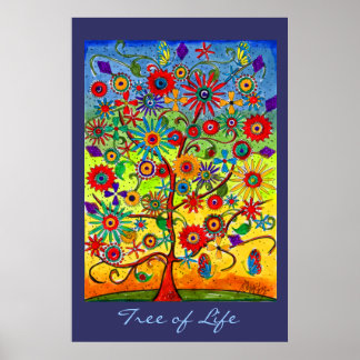 Póster Poster del árbol de la vida
