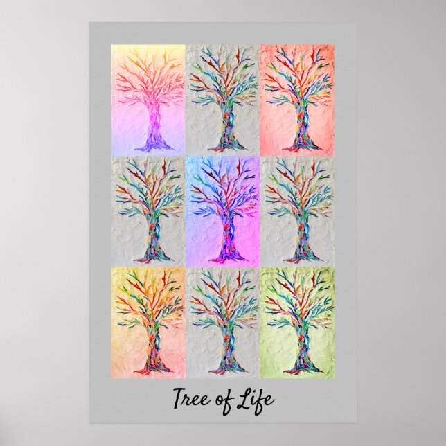 Póster Poster del árbol de la vida (Frente)