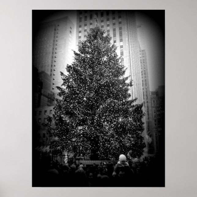 Póster Poster del árbol de Navidad Rockefeller (Frente)