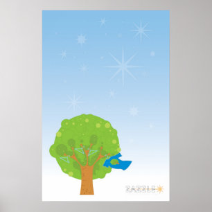 Póster Poster del árbol de Zazzle