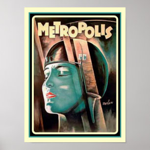 Póster Poster del art déco de la "metrópoli"