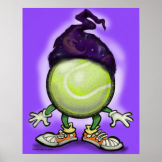 Póster Poster del asistente de tenis