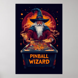 Póster Poster del Asistente para pinball