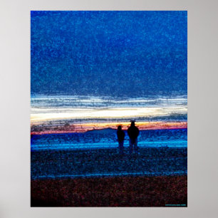 Póster Poster del atardecer rígido