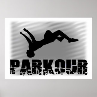 Póster Poster del atleta de Parkour