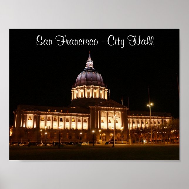 Póster Poster del ayuntamiento n° 3 de San Francisco (Frente)