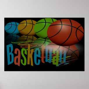 Póster Poster del baloncesto