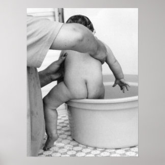 Póster Poster del baño del bebé