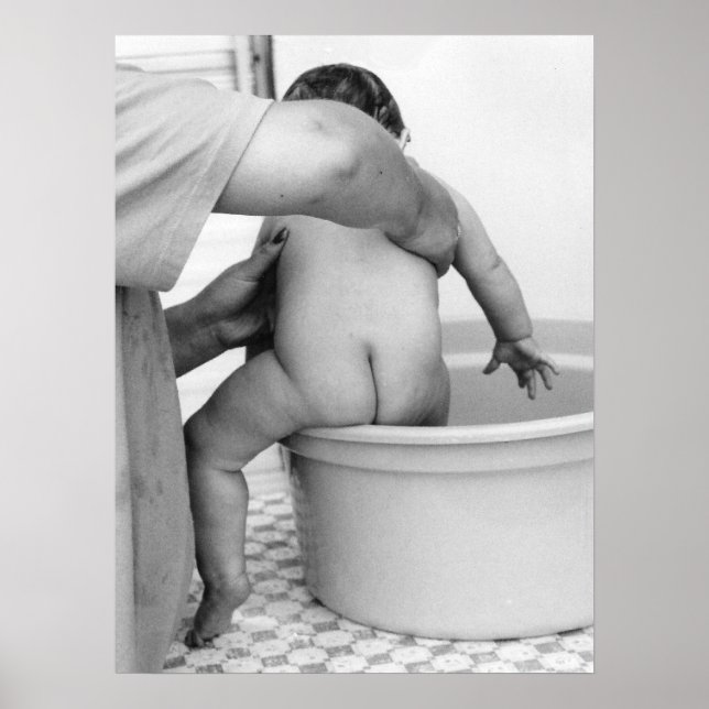 Póster Poster del baño del bebé (Frente)