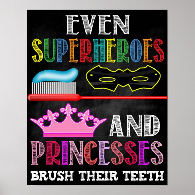 Póster Poster del baño infantil (Frente)