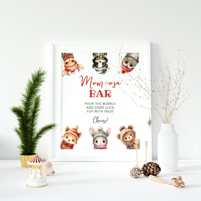 Póster Poster del bar Mom-osa de invierno de Woodland Ani (Subido por el creador)