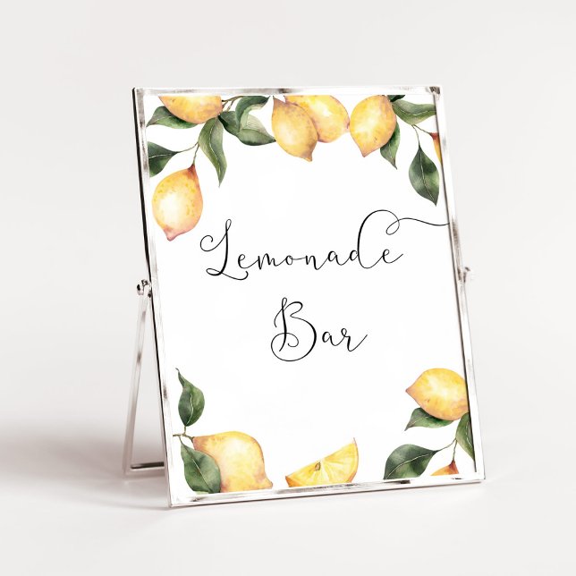 Póster Poster del bar Watercolor Lemon Lemonade (Subido por el creador)