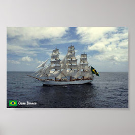 Póster Poster del Barco Alto de Brasil, Cisne Branco.