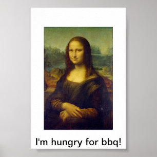 Póster Poster del Bbq de Mona Lisa