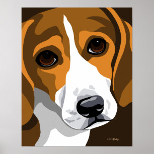 Póster Poster del beagle