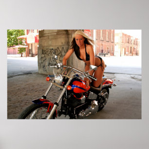 Póster Poster del bebé del motorista