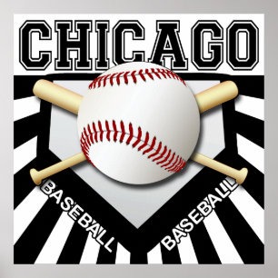 PÓSTER POSTER DEL BÉISBOL DE CHICAGO