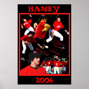 Póster Poster del béisbol de Haney