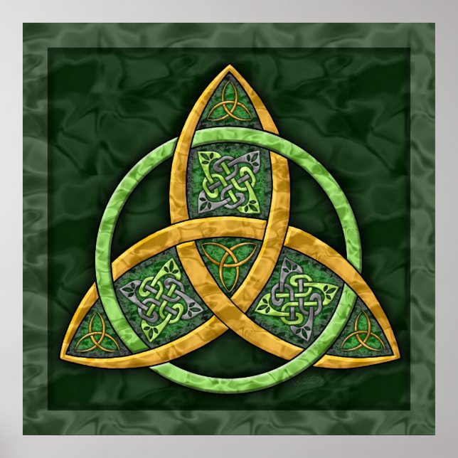 Póster Poster del Bella Artes de Celtic Trinity Knot (Frente)