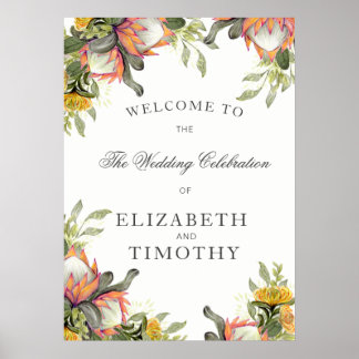 Póster Poster del Boda King Protea Bouquet