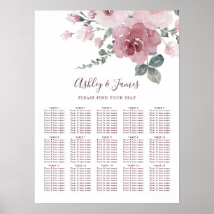 Póster Poster del Boda Rosa Rosa Rosa Polvo