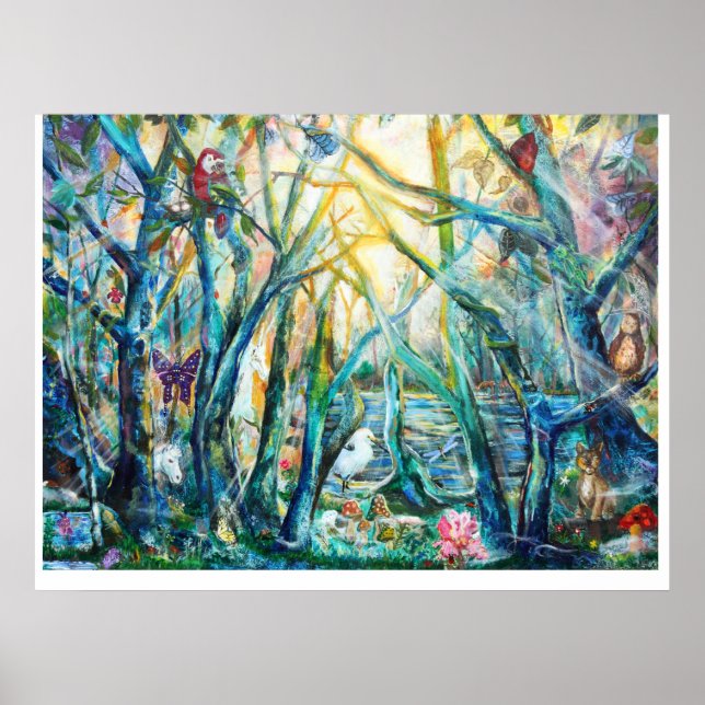 Póster Poster del bosque de la vida (Frente)