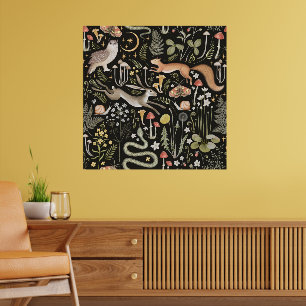 Póster Poster del bosque oscuro