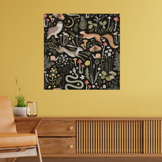 Póster Poster del bosque oscuro (Salón 2)