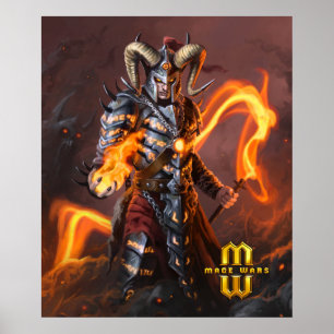 Póster Poster del brujo de Mage Wars® (20x24)